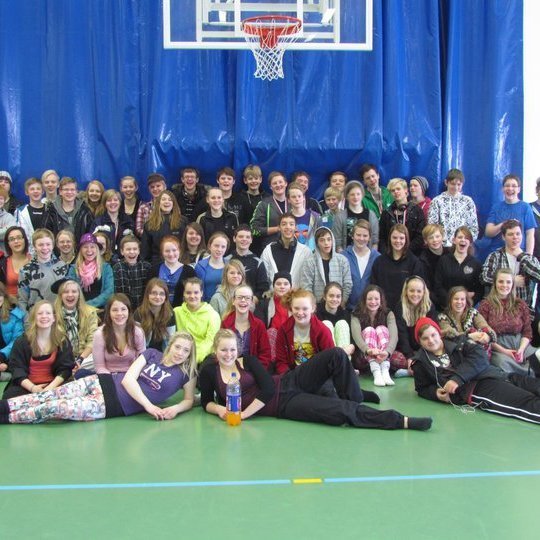 Þátttakendur á mótinu komu víða að, allt frá Breiðdalsvík til Akureyrar. Leiðtogarnir 25 sem voru með á mótinu eru ekki á myndinni.