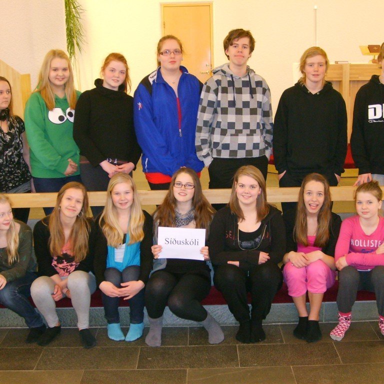 Fermingarfræðsluhópur vorið 2011 í Glerárkirkju.