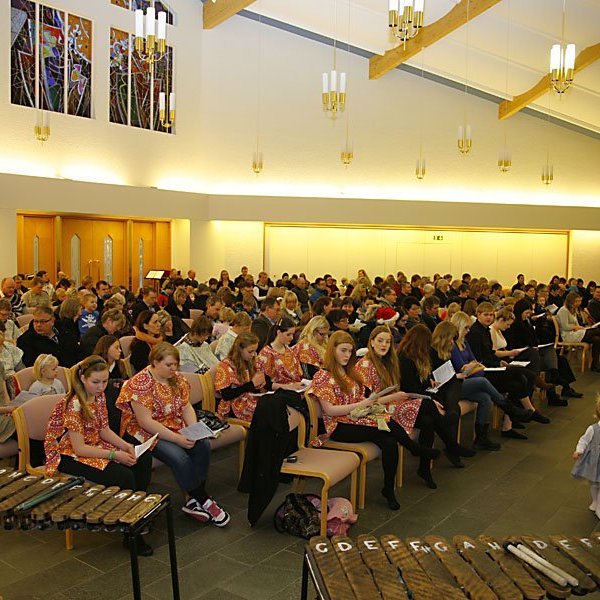 Frá fjölskylduguðsþjónustu í Glerárkirkju 18. desember 2011. Rúnar Þór frá Myndrún tók myndirnar.