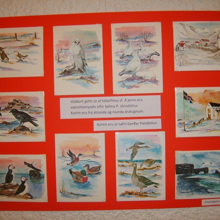 Jólakort gefin út af Sólarfilmu sf. Á þeim eru vatnslitamyndir eftir Selmu P. Jónsdóttur. Kortin eru frá áttunda og níunda áratugnum.

Kortin eru úr safni Gerðar Pálsdóttur.