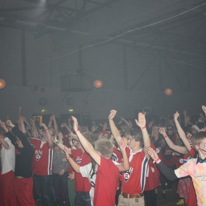 Mikil stemmning var á laugardagskvöldinu.