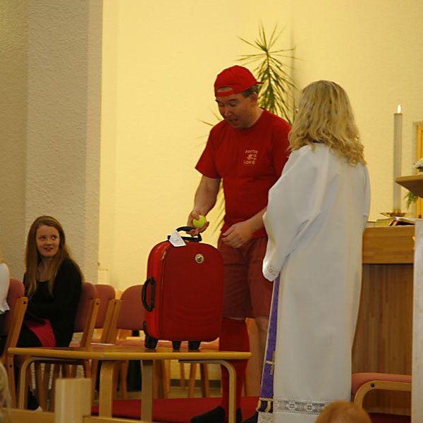 ,,Þetta er jólataskan hennar ömmu. Ég mátti alveg fá hana lánaða.