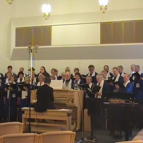 Kór Glerárkirkju söng