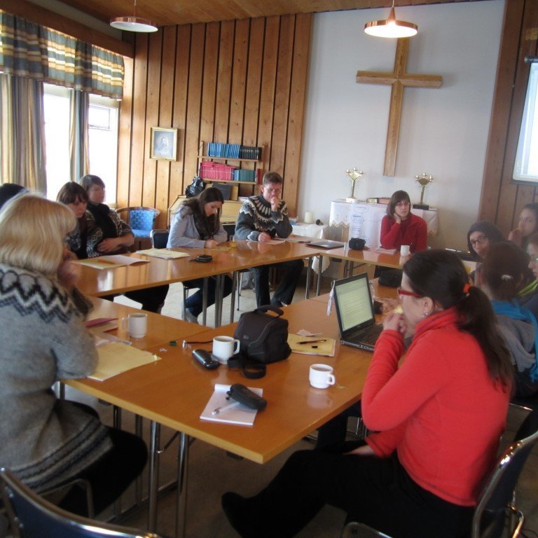 Stór hluti matsfundarins var haldinn á Vestmannsvatni.