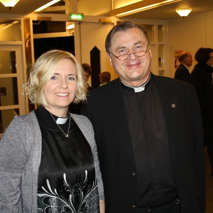 Sr. Arna Ýrr Sigurðardóttir og sr. Gunnlaugur Garðarsson