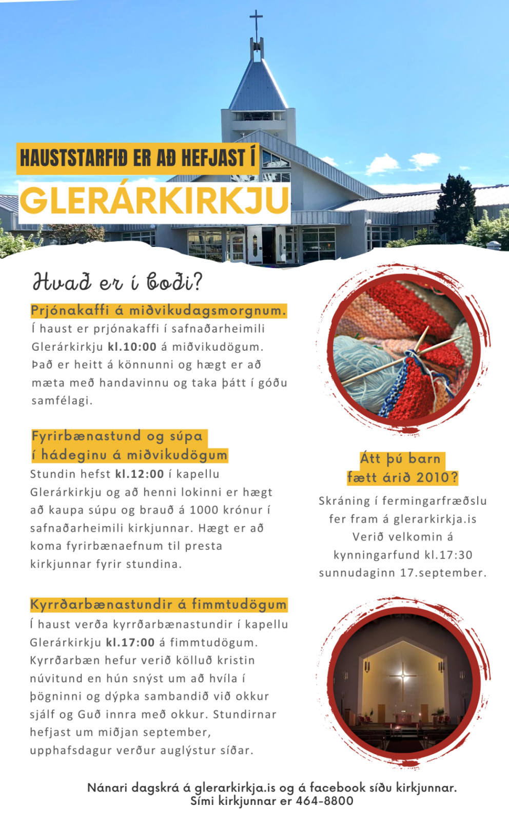 Hauststarfið að fara af stað