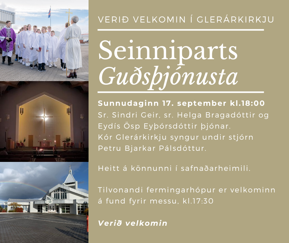 Seinniparsmessa 17.september kl.18:00