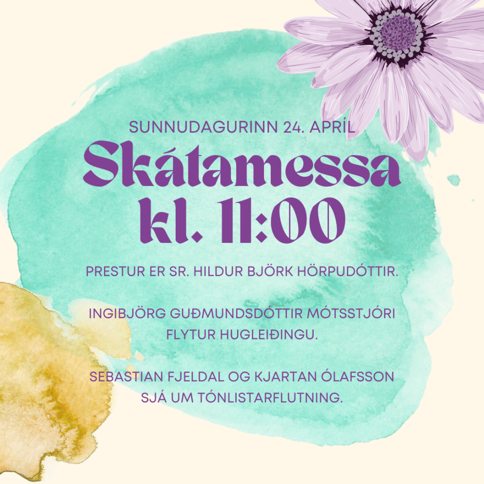 Skátamessa kl. 11:00