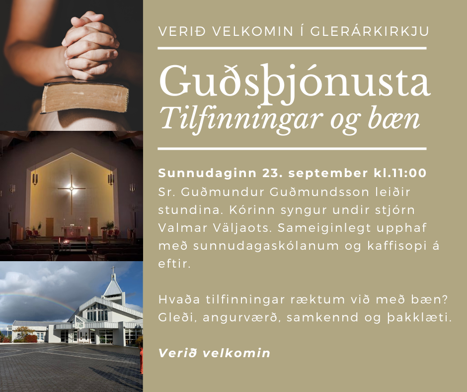 Sunnudagaskóli og messa 24. september