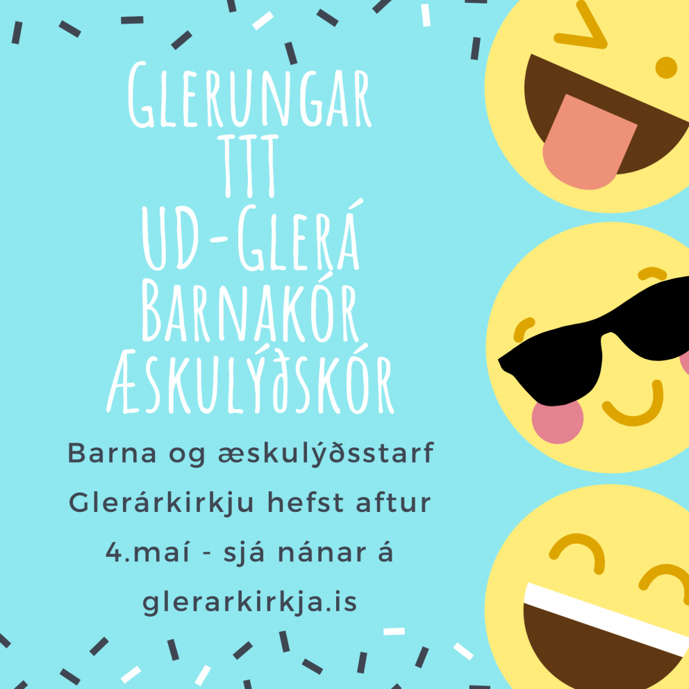 Barna og æskulýðsstarf kirkjunnar hefst á ný