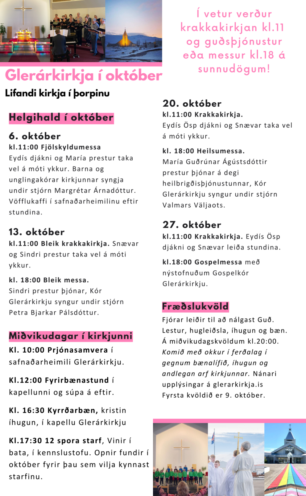 Október í Glerárkirkju