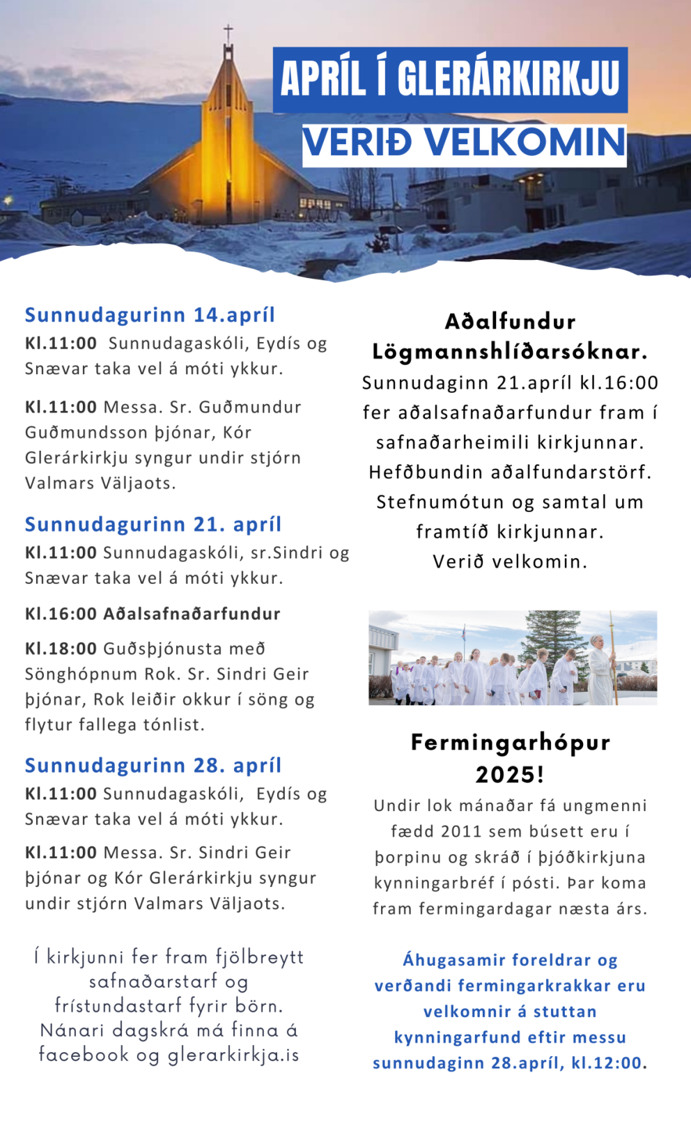 Apríl í Glerárkirkju