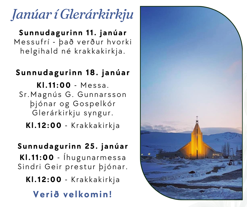 Janúar í Glerárkirkju