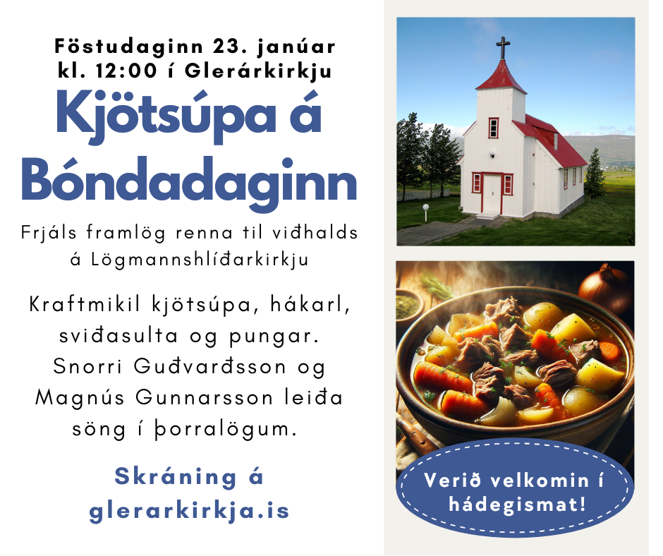 Kjötsúpa á bóndadaginn - skráning!