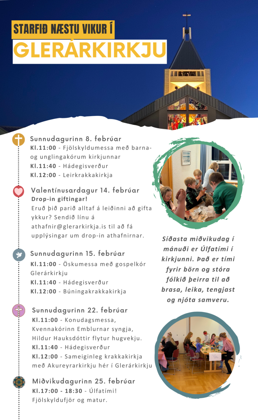 Febrúar dagskráin!