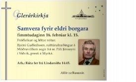 Samvera eldri borgara 16. febrúar