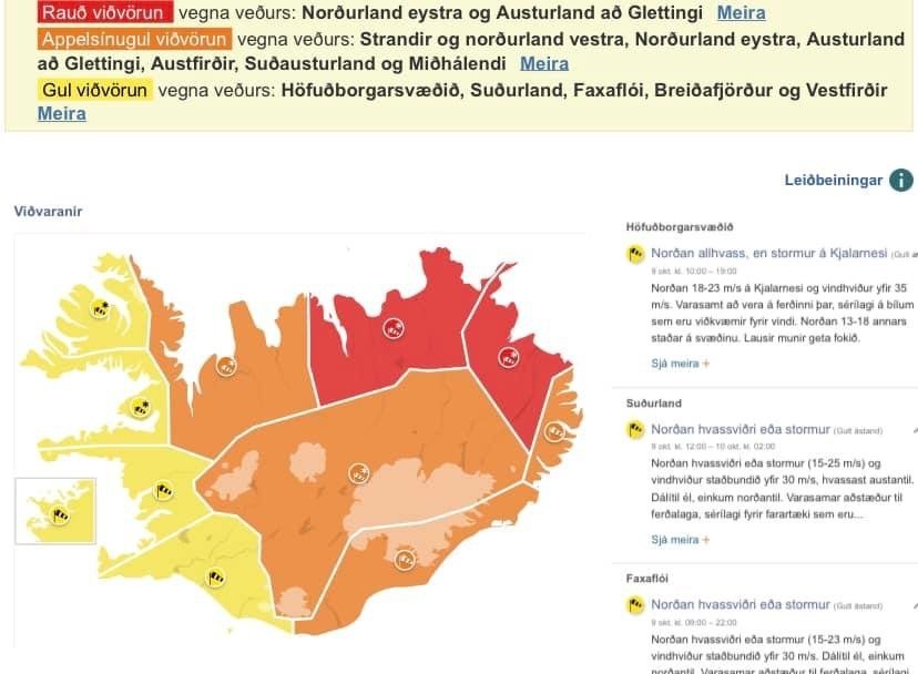 Messa og sunnudagaskóli fellur niður á morgun 9. október vegna veðurs.