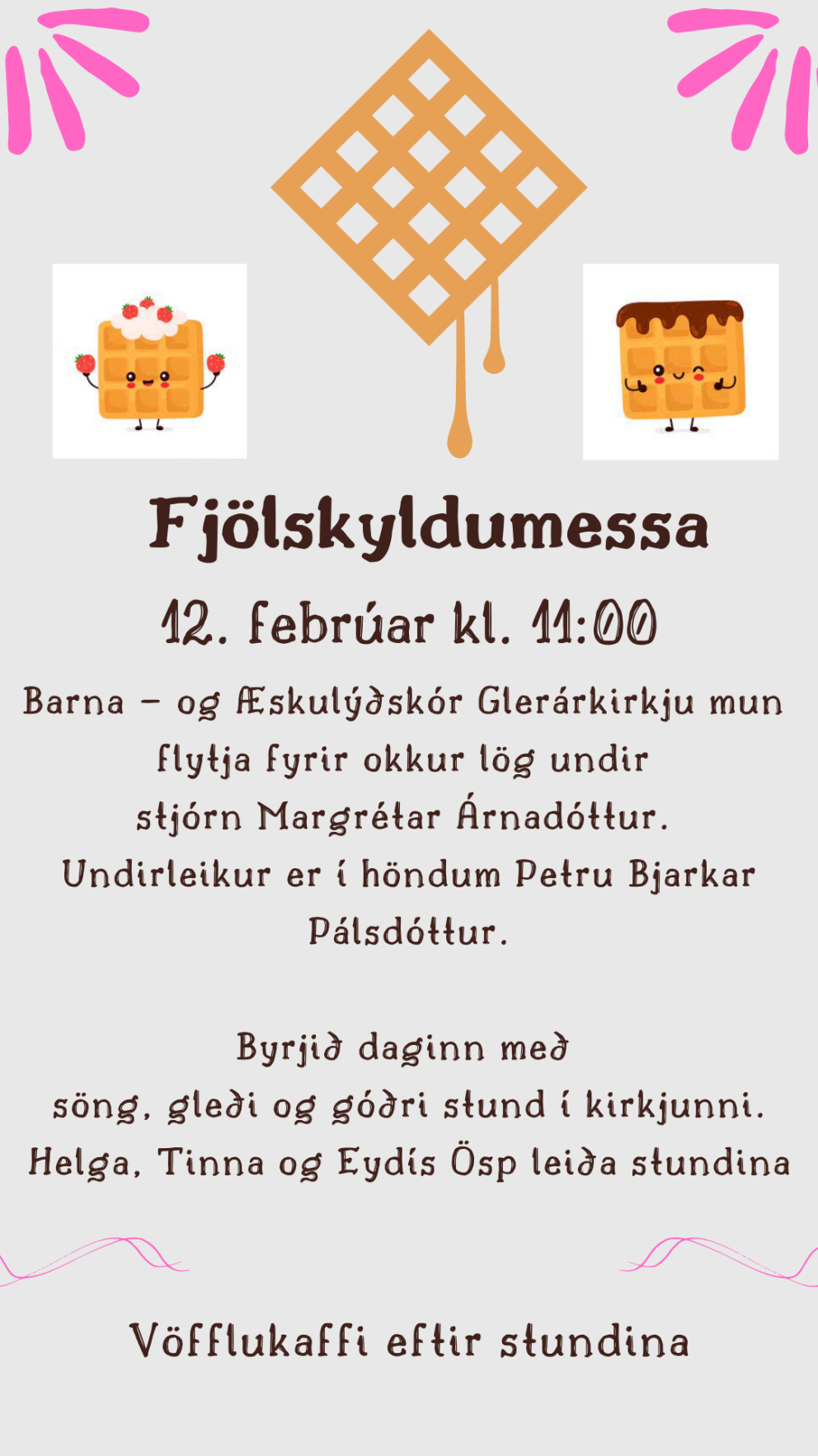 Fjölskyldumessa 12. febrúar kl. 11:00