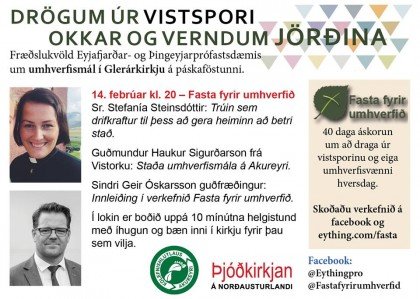 Fræðslu- og umræðukvöld um umhverfismál á miðvikudögum kl. 20