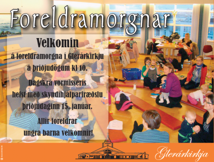 Foreldramorgnar hefjast aftur þriðjudaginn 15. janúar