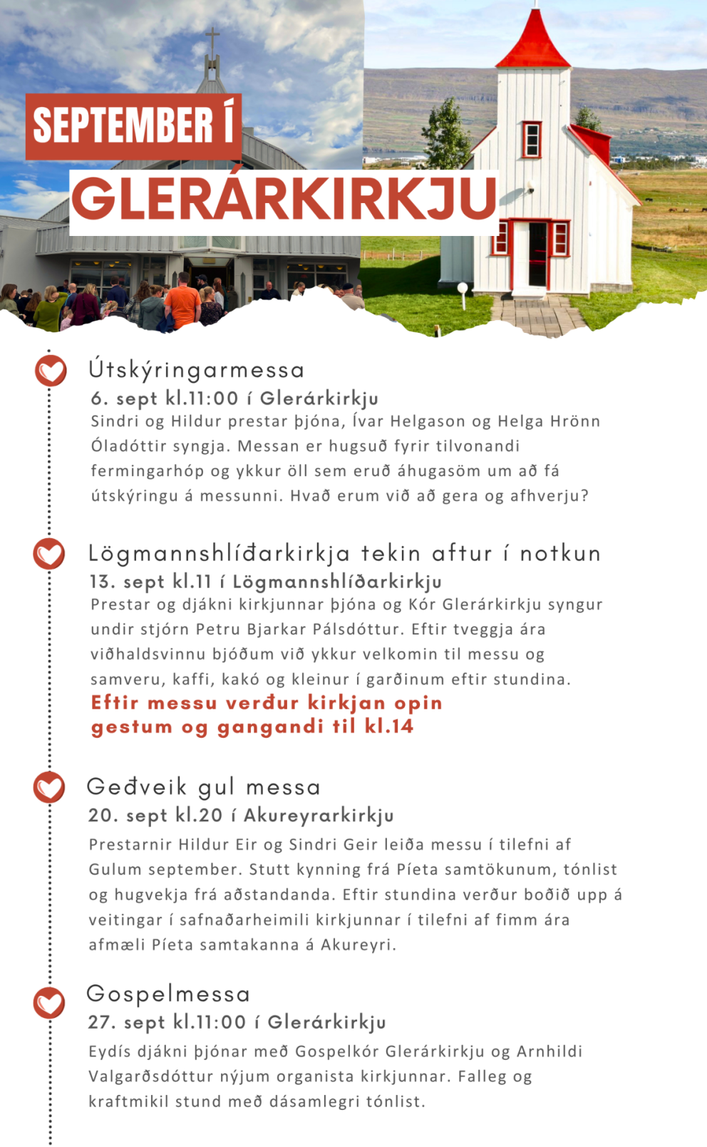September í Glerárkirkju