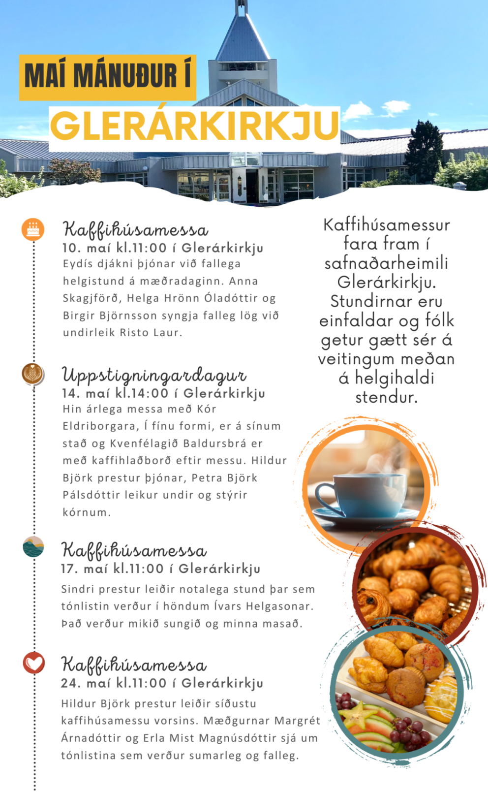 Maí mánuður í Glerárkirkju