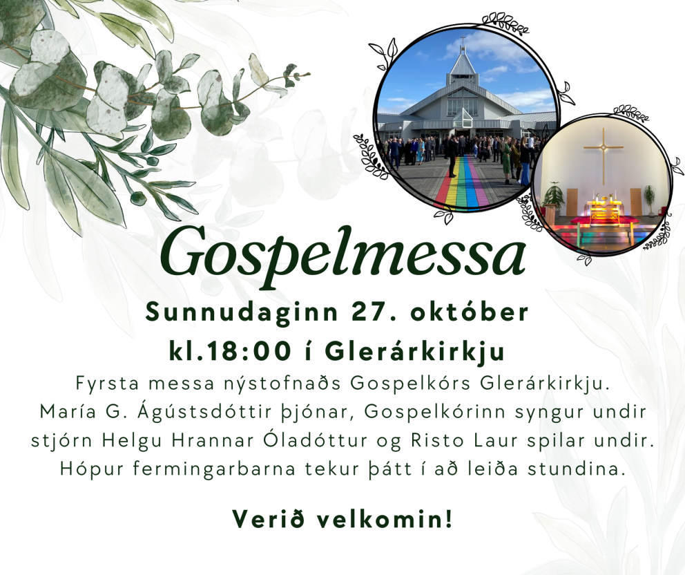 Gospelmessa 27.okt kl.18:00