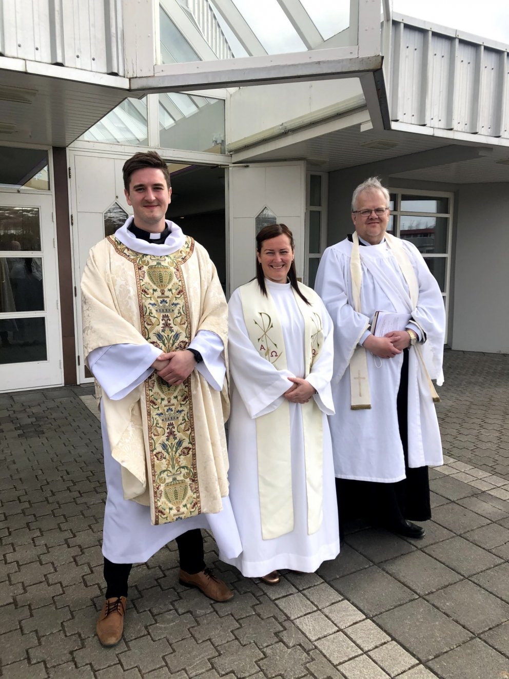 Fh. sr. Sindri Geir, sr. Stefanía og sr. Jón Ármann prófastur