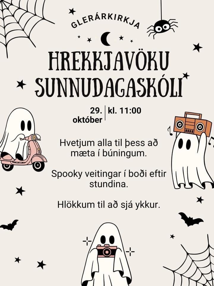 Hrekkjavökusunnudagaskóli 29. október kl. 11