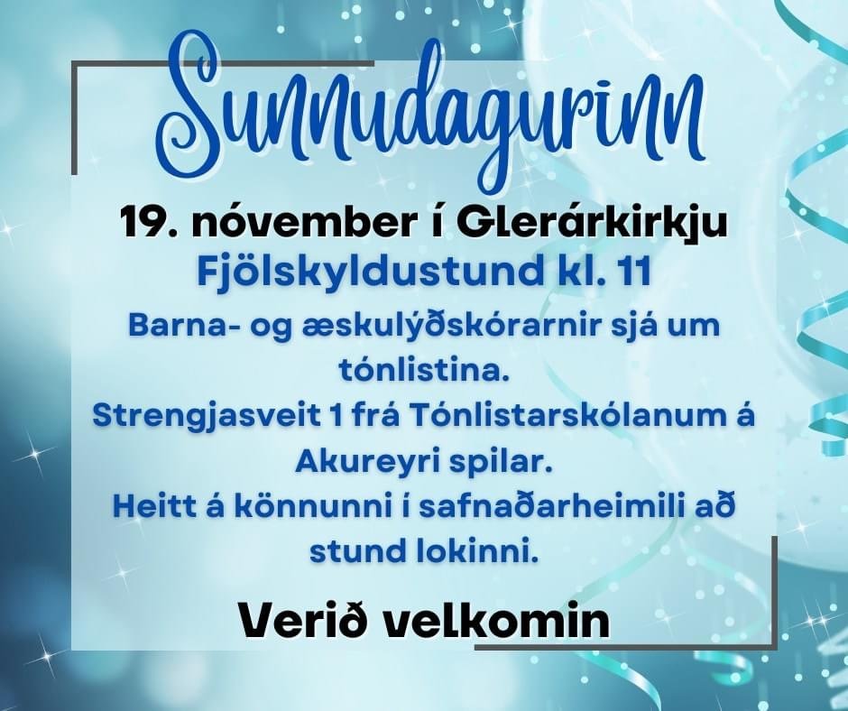 Fjölskyldustund sunnudaginn 19. nóvember