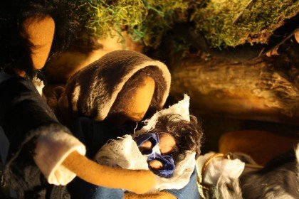 Jólaguðspjallið til sýnis