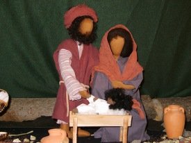 Leikhópur fyrir helgileik á II. jóladegi