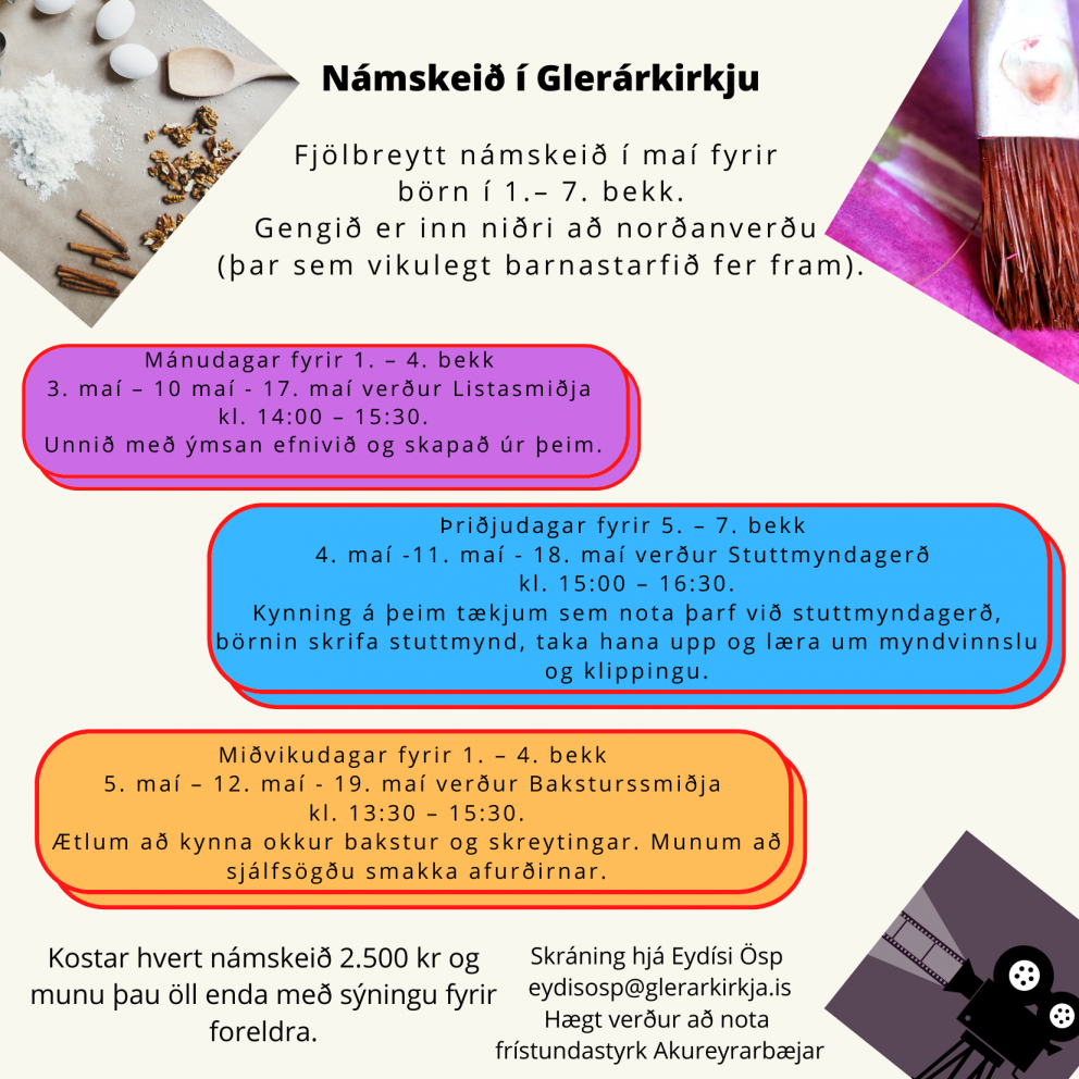Námskeið í Glerárkirkju