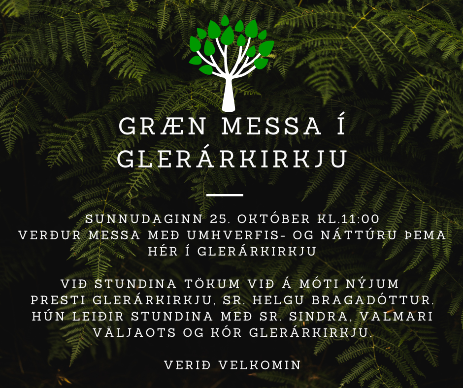 Græn messa sunnudaginn 25. sept.