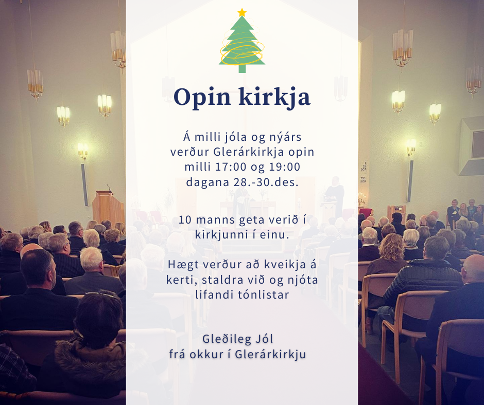 Opin kirkja yfir hátíðirnar