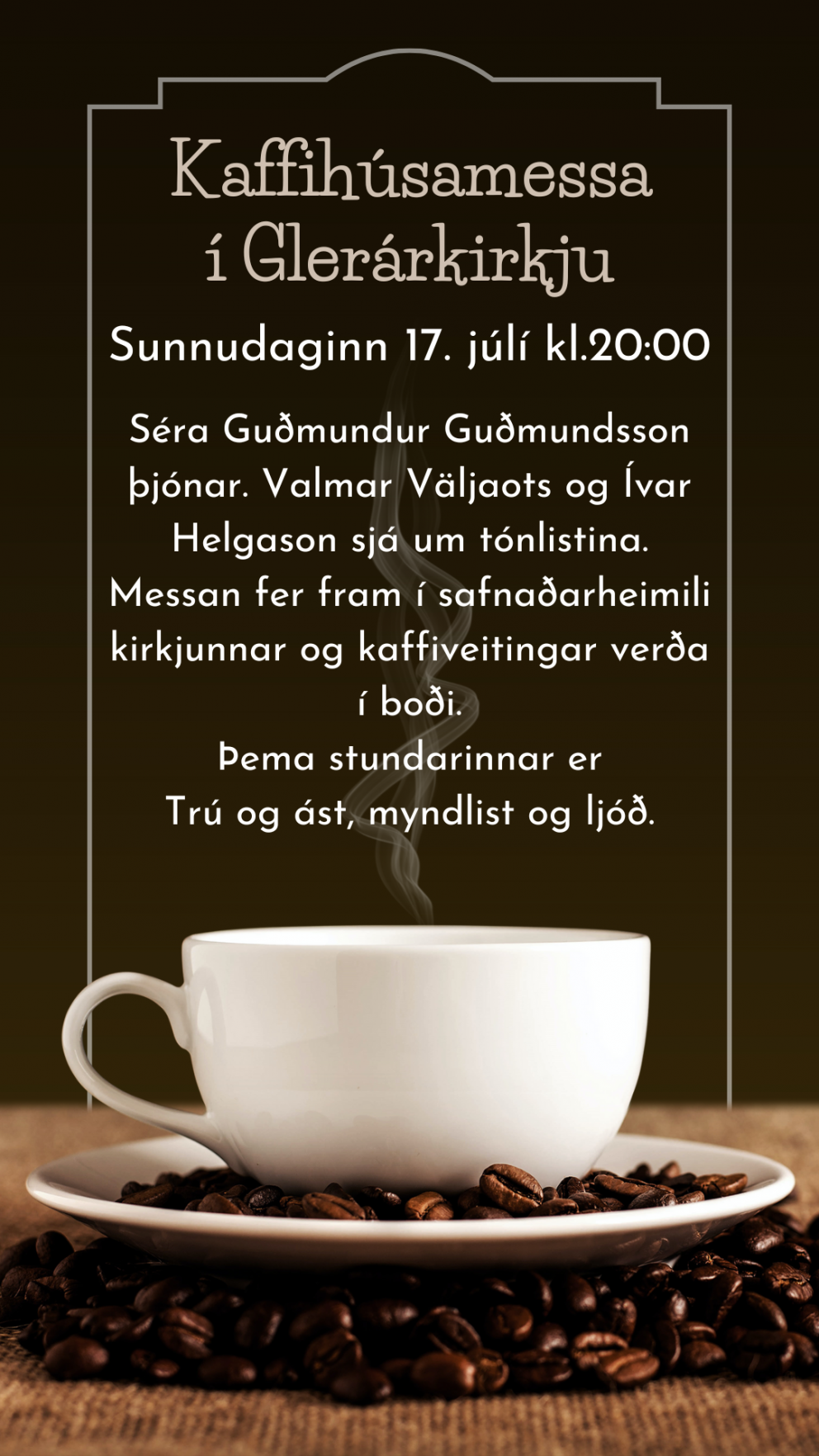 Kaffihúsamessa í Glerárkirkju