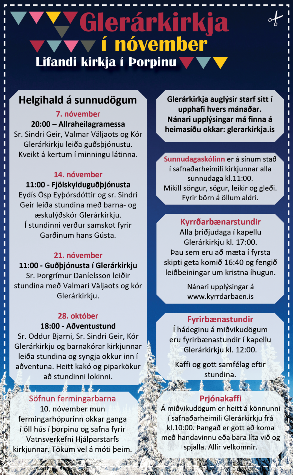 Hvað er í gangi í nóvember