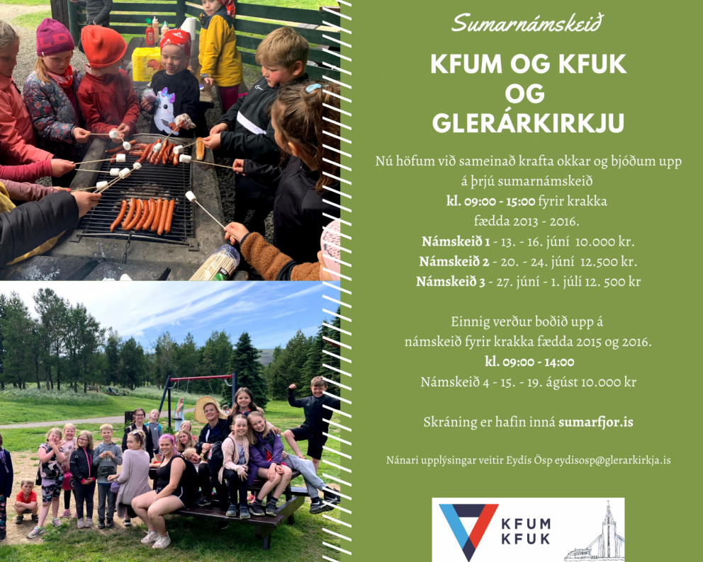 Sumarnámskeið Glerárkirkju og KFUM og KFUK