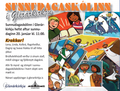 Sunnudagaskólinn hefst 20. janúar