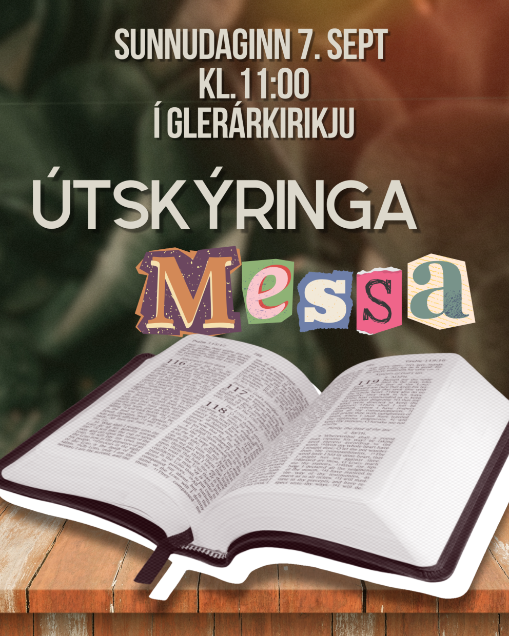 Útskýringamessa 6.sept kl.11:00
