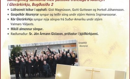 Samkoma í samkirkjulegri bænaviku fimmtudaginn 22. jan. kl. 20