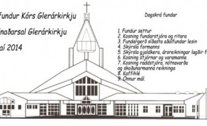 Aðalfundur Kórs Glerárkirkju 22 maí kl. 20.00