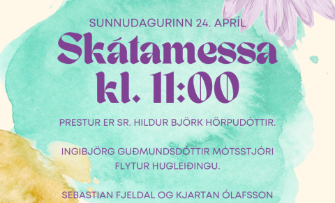 Skátamessa kl. 11:00