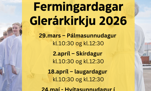 Ég vil skrá barn á fermingardag 2026