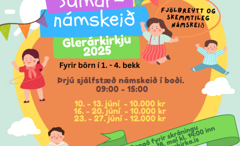 Sumarnámskeið Glerárkirkju 2025