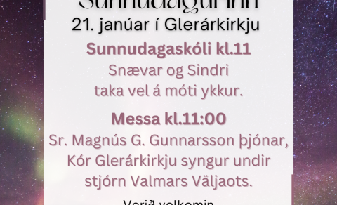 Helgihald 21. janúar kl.11:00