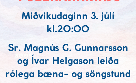 Söngstund með Ívari Helgasyni 3. júlí