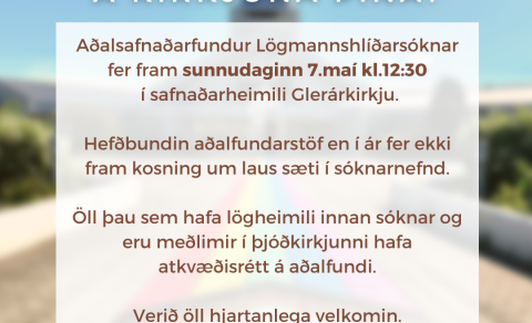 Aðalsafnaðarfundur Glerárkirkju 2023
