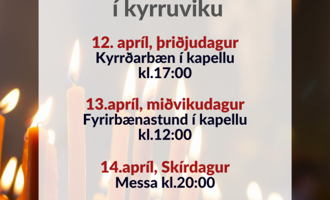 Helgihald um páska.