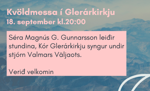 Kvöldmessa kl.20:00